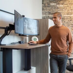 Ergotron 45-476-224 HX Mat Siyah Masaüstü Çift Monitör Kolu