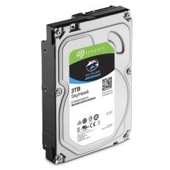 SEAGATE SKYHAWK 3.5 3TB SATA 3.0 64MB 180MB/S 5900RPM 64HD KAMERA 180TB/YİL ISYÜKÜ 7/24 GÜVENLİK DİSKİ ST3000VX010