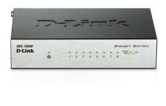 D-LINK DGS-1008D 8 PORT 10/100/1000MBPS YONETILEMEZ METAL KASA MASAUSTU SWITCH