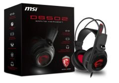 MSI GG DS502 GAMİNG HEADSET 7.1 SANAL ÇEVRESEL SES KIRMIZI DRAGON LED AYDINLATMA 40MM SÜRÜCÜ KABLO KUMANDA MİKROFON 2M ÖRGÜ KABLO US