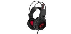 MSI GG DS502 GAMİNG HEADSET 7.1 SANAL ÇEVRESEL SES KIRMIZI DRAGON LED AYDINLATMA 40MM SÜRÜCÜ KABLO KUMANDA MİKROFON 2M ÖRGÜ KABLO US