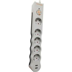 Tunçmatik TSK5015 Powersurge 5+ USB Girişli Akım Korumalı Priz