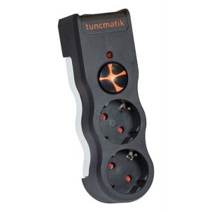 Tunçmatik Enerji Koruma Prizi Powersurge 2'li Siyah 525 JOULE (TSK5081)