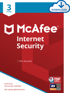 MCAFEE İNTERNET SECURİTY 03 CİHAZ WİNDOWS, MACOS, İOS VE ANDROİD