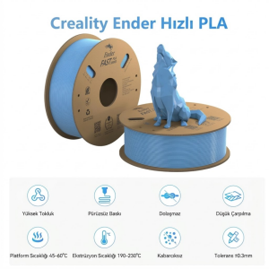 Creality 3301010431 Ender Fast PLA 1.75mm 1kg Light Blue Filament