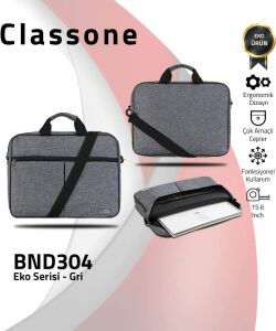 Classone 15.6'' Eko Serisi book El Çantası GriNote