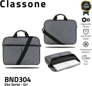 Classone 15.6'' Eko Serisi book El Çantası GriNote