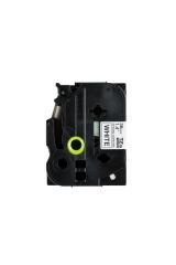 BROTHER P-TOUCH TZE-S261 TZE-TAPE 36MM BEYAZ ÜZERİNE SİYAH GÜÇLÜ YAPIŞKANLI LAMİNASYONLU ETİKET