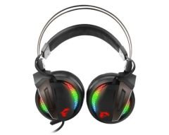 MSI GG IMMERSE GH70 GAMİNG HEADSET 7.1 SANAL ÇEVRESEL SES RGB LED AYDINLATMA MYSTİC LİGHT 50MM SÜRÜCÜ ÇELİK BANT KABLO KUMANDA SÖKÜL