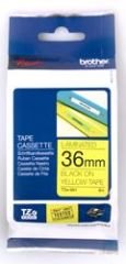 BROTHER P-TOUCH TZE-661 TZE-TAPE 36 MM SARI ÜZERİNE SİYAH LAMİNASYONLU ETİKET