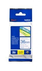 BROTHER P-TOUCH TZE-263 TZE-TAPE 36 MM BEYAZ ÜZERİNE MAVİ LAMİNASYONLU ETİKET