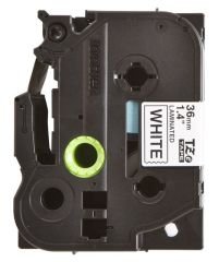 BROTHER P-TOUCH TZE-261 TZE-TAPE 36 MM BEYAZ ÜZERİNE SİYAH LAMİNASYONLU ETİKET