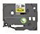 BROTHER P-TOUCH TZE-FX651 TZE-TAPE 24MM SARI ÜZERİNE SİYAH ESNEK LAMİNASYONLU ETİKET