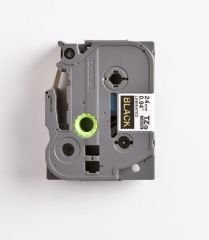 BROTHER P-TOUCH TZE-354 TZE-TAPE 24 MM SİYAH ÜZERİNE ALTIN LAMİNASYONLU ETİKET