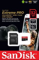 32GB GB MICRO SD EXTREME PRO SANDISK SDSDQXCG-32G-G46A 32GB 90MB/S