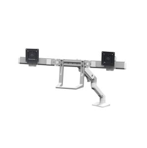 HX DESK DUAL MONITOR, WHITE