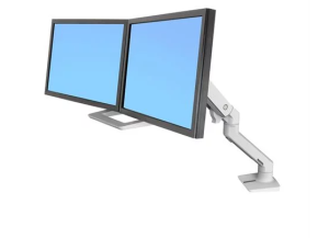 HX DESK DUAL MONITOR, WHITE