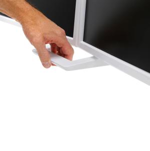 HX DESK DUAL MONITOR, WHITE