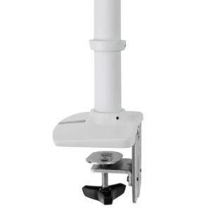 LX DESK MOUNT, LCD ARM, NO GROMMET MOUNT, BRIGHT WHITE TEXTURE