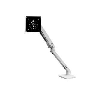 MXV  DESK MONITOR ARM WITH UNDER MOUNT CLAMP, WHITE