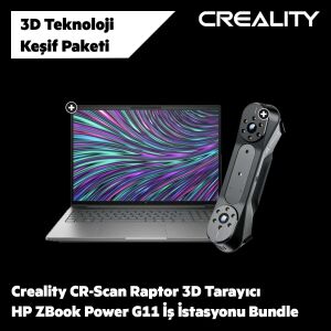 Creality CR-Scan Raptor 3D Tarayıcı ve HP ZBook Power G11 Mobil İş İstasyonu (Bundle)
