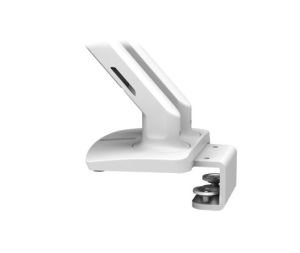 MXV  DESK DUAL MONITOR ARM WITH UNDER MOUNT CLAMP, WHITE
