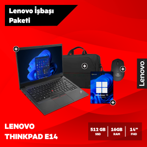 Lenovo ThinkPad E14 Notebook İşbaşı Paketi