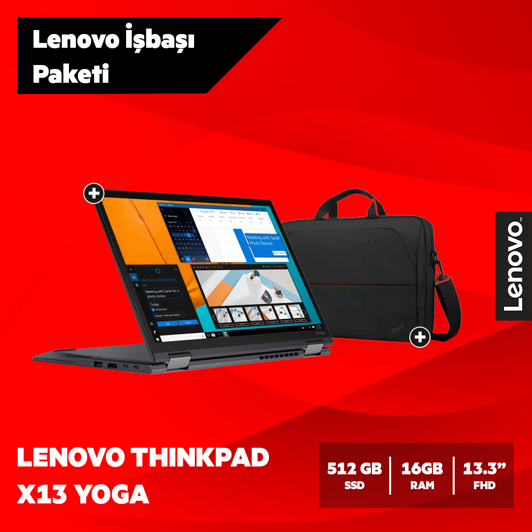 Lenovo ThinkPad X13 Yoga Notebook İşbaşı Paketi