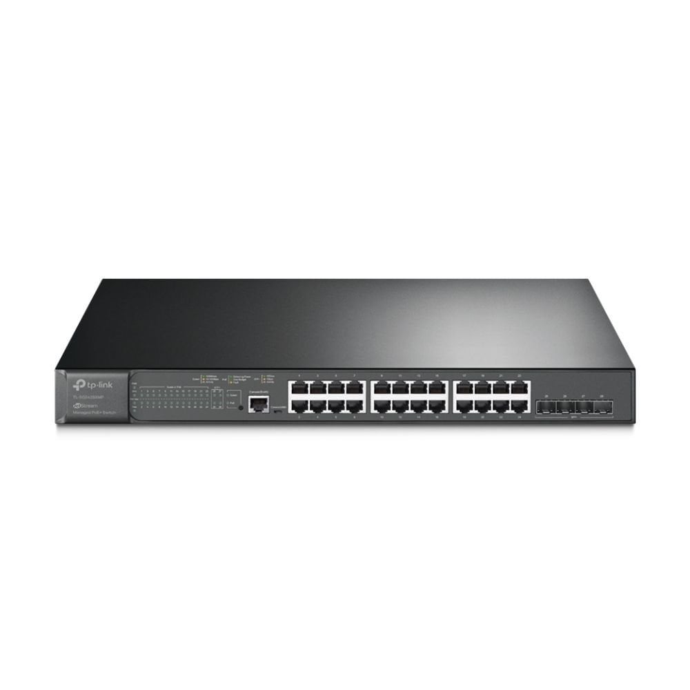 TP-Link TL-SG3428XMP JetStream 24 Port Gigabit 4 Port 10GE SFP L2 384 PoE+ Switch