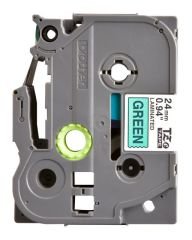 BROTHER P-TOUCH TZE-751 TZE-TAPE 24 MM YEŞİL ÜZERİNE SİYAH LAMİNASYONLU ETİKET