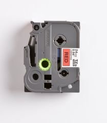 BROTHER P-TOUCH TZE-451 TZE-TAPE 24 MM KIRMIZI ÜZERİNE SİYAH LAMİNASYONLU ETİKET