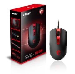 MSI GG INTERCEPTOR DS100 GAMİNG MOUSE 3.500 DPI LAZER SENSÖR ÖRGÜ KABLO ALTIN KAPLAMA USB BAĞLANTILI OYUNCU FARESİ