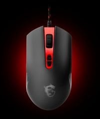 MSI GG INTERCEPTOR DS100 GAMİNG MOUSE 3.500 DPI LAZER SENSÖR ÖRGÜ KABLO ALTIN KAPLAMA USB BAĞLANTILI OYUNCU FARESİ