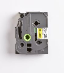 BROTHER P-TOUCH TZE-641 TZE-TAPE 18 MM SARI ÜZERİNE SİYAH LAMİNASYONLU ETİKET