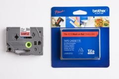 BROTHER P-TOUCH TZE-431 TZE-TAPE 12MM KIRMIZI ÜZERİNE SİYAH LAMİNASYONLU ETİKET