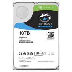 SEAGATE SKYHAWK 3.5 10TB SATA 3.0 256MB 210MB/S RV SENSÖR 7200RPM 64HD KAMERA 180TB/YİL ISYÜKÜ 7/24 GÜVENLİK DİSK ST10000VX0004