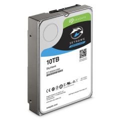 SEAGATE SKYHAWK 3.5 10TB SATA 3.0 256MB 210MB/S RV SENSÖR 7200RPM 64HD KAMERA 180TB/YİL ISYÜKÜ 7/24 GÜVENLİK DİSK ST10000VX0004