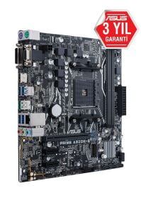 ASUS PRIME A320M-E AMD A320 SOKET AM4 DDR4 3200 HDMI DVI VGA M2 USB3.1 MATX