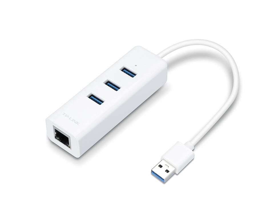 TP Link USB 3.0 3 Port Hub ve Ethernet Adaptör Çoklayıcı