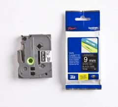 BROTHER P-TOUCH TZE-325 TZE-TAPE 9MM SİYAH ÜZERİNE BEYAZ LAMİNASYONLU ETİKET