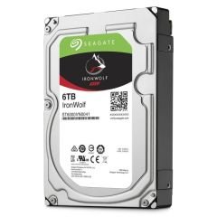 SEAGATE IRONWOLF 3.5 6TB SATA 3.0 128MB 195MB/S RV SENSÖR 7200RPM 180TB/YİL ISYÜKÜ 7/24 NAS DİSK ST6000VN0041