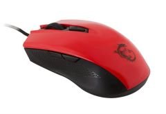 MSI GG CLUTCH GM40 RED GAMİNG MOUSE 5.000 DPI PİXART PMW3310 OPTİK SENSÖR OMRON SWİTCH KIRMIZI LED ÖRGÜ KABLO ALTIN KAPLAMA USB BAĞL