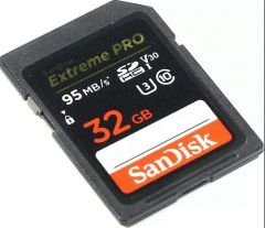 32GB SD KART 95Mb/s EXT PRO C10 SANDISK SDSDXXG-032G-GN4IN