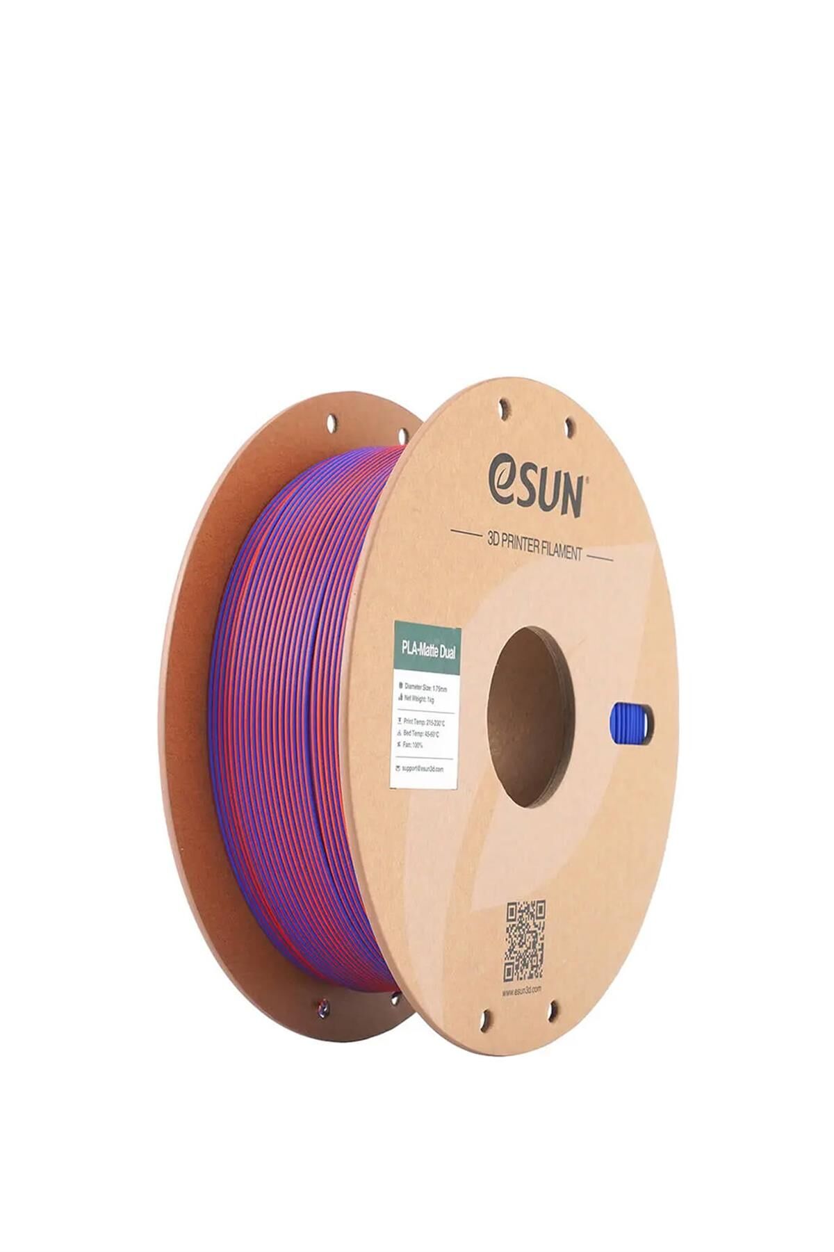 Esun PLA-Matte Filament Red-Black