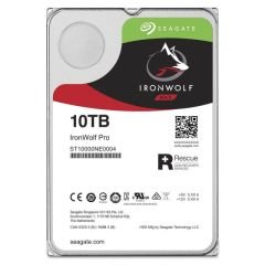 SEAGATE IRONWOLF PRO 3.5 10TB SATA 3.0 256MB 214MB/S RV SENSÖR 7200RPM 300TB/YIL İŞYÜKÜ 7/24 E-NAS DATA KURTARMALI DİSK ST10000NE0004