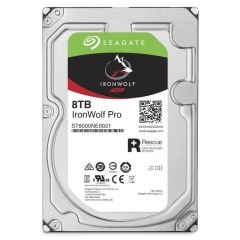 SEAGATE IRONWOLF PRO 3.5 8TB SATA 3.0 256MB 214MB/S RV SENSÖR 7200RPM 300TB/YIL İŞYÜKÜ 7/24 E-NAS DATA KURTARMALI DİSK ST8000NE0021