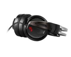 MSI GG IMMERSE GH60 GAMİNG HEADSET 50 MM SÜRÜCÜ ÇELİK BANT KABLO KUMANDA MİKROFON 2M ÖRGÜ KABLO 3.5 MM JAK KULAKÜSTÜ KULAKLIK