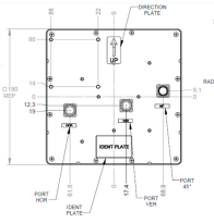 HPE Aruba JW033A ANT-3x3-5712 4.9-5.9GHz 12.0dBi Outdoor Antenna Kit