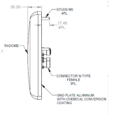 HPE Aruba JW033A ANT-3x3-5712 4.9-5.9GHz 12.0dBi Outdoor Antenna Kit