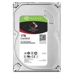 SEAGATE IRONWOLF 3.5 1TB SATA 3.0 64MB 180MB/S 5900RPM 180TB/YİL ISYÜKÜ 7/24 NAS DİSK ST1000VN002